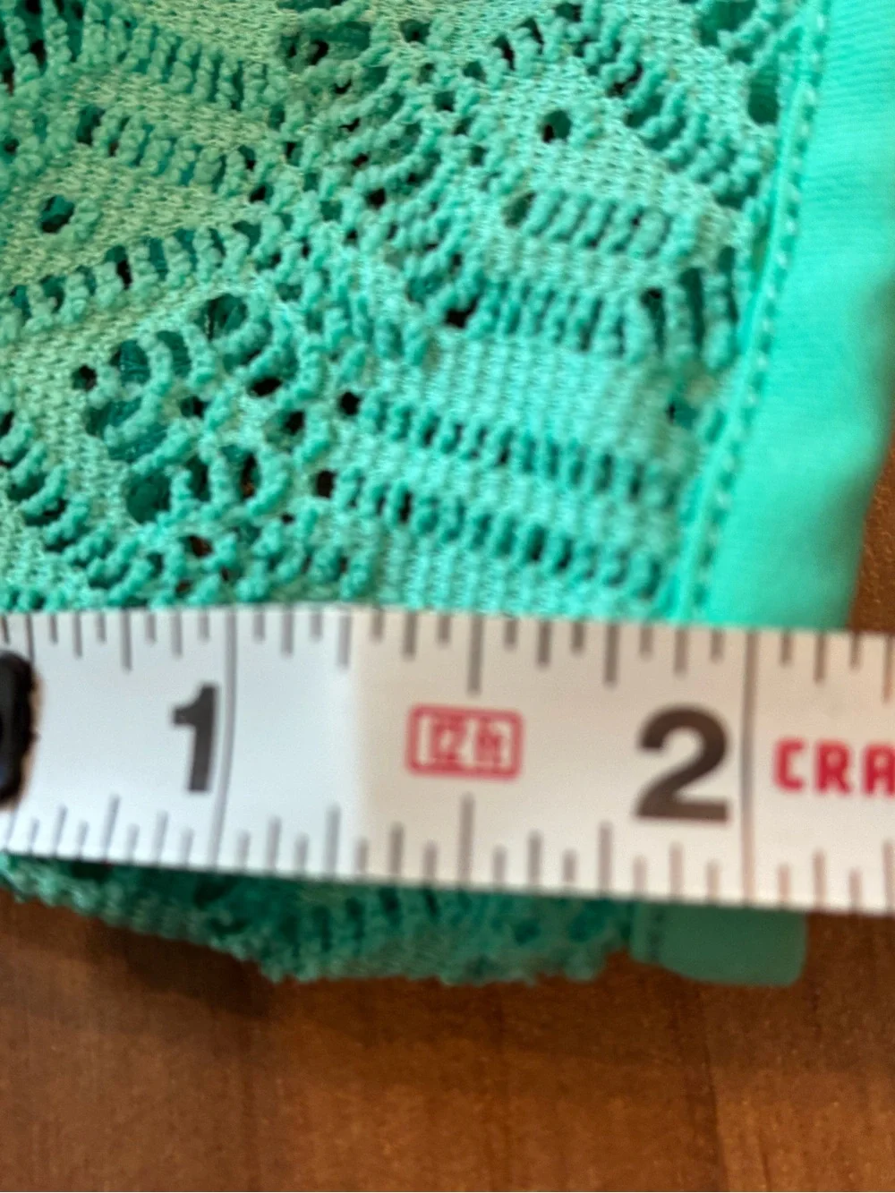 OP Teal Crochet Lace Lounge Shorts